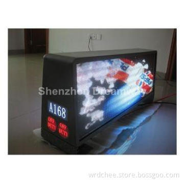 Double Side Taxi LED Display, P5 960320mm LED Taxi Top Medi